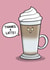Cute Thank You Card - Coffee - Thanks A Latte! created by Carl Batterbee