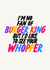 Rude Valentine's Card - Burger King - Whopper created by The Marmalade Cat