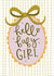 Classic New Baby Card - Hello Baby Girl - Bow - Baby Shower created by Abbie Imagine
