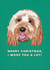 Cute Christmas Card - From The Dog - I Woof You A Lot! created by Sweetlove Press