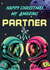 Arty Christmas Card - For Partner - Astronauts - Space created by Rocket68