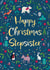 Cute Christmas Card - For Stepsister- Festive Foliage created by Hannah Jayne Lewin