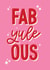 Cute Christmas Card - Fabulous - Yule - Pun created by Studio Pistachio