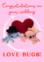 Cute Wedding Card - Love Bugs created by Moira Allen
