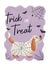 Cute Halloween Card - Trick Or Treat - Dog created by Lisa Parker