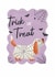Cute Halloween Card - Trick Or Treat - Dog created by Lisa Parker