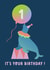 Cute Birthday Card - 1st - Circus Seal created by Catalina Williams