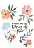 Pretty Thank You Card - Flowers - Thank You For Helping Me Grow created by Creative Feel Designs