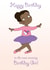 Cute Birthday Card - Ballerina - For Her created by Rachel Hsiroc Design