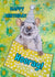 Cute Birthday Card- Rat in Party Hat- Happy Birthday/ Hooray! created by By Paizley