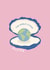 Cute Good Luck Card - The World Is Your Oyster - Shell created by Ella Goddard