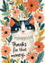 Cute Thank You Card - Cat - Thanks For That Money created by Koro Cinco