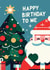 Cute Christmas Card - Santa Claus - Happy Birthday To Me created by Curious Planets