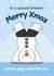 Cute Christmas Card - For Brother - Snowman created by Bev O'Connor || @oconnordesign