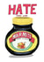 Funny Love & Friendship Card - Hate You Like Marmite created by Illustrator Maker