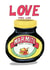 Arty Love & Friendship Card - Love You Like Marmite created by Illustrator Maker