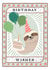 Cute Birthday Card - Sloth - Birthday Wishes created by Life’s Peachey by Lauren Faye Peachey