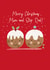 Cute Christmas Card - For Mum And Step Dad - Christmas Puddings created by Sarah Corcoran
