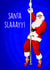 Funny Christmas Card - Pole Dancing - Santa Slaaayy! created by Poppy & Mabel