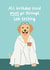 Cute Birthday Card - Labrador - Lab Testing created by Silly Billy