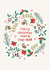 Cute Christmas Card - For Mum & Step-Dad - Holly created by Zoe Spry