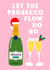 Funny Christmas Card - For Her - Prosecco created by Of Life & Lemons Ltd.