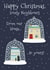 Classic Christmas Card - For Neighbours - From Our House To Yours - Snow Globes created by Wink Design - Michelle Roberts