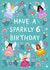 Cute Birthday Card - 6th Birthday - Fairies created by Pear Tree Press