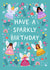 Cute Birthday Card - Fairies - Sparkly Birthday created by Pear Tree Press