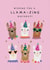 Cute Birthday Card - Party Llama - Pun created by Studio Mads