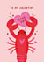 Cute Valentines Day Card - Lobster - Heart created by Studio Mads