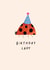 Cute Birthday Card - Ladybug - Ladybird created by Studio Mads