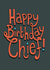 Funny Birthday Card - Cheif created by The Curious Pancake