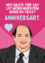 Funny Anniversary Card - The Office - Kevin Malone - Few Word created by Sundiva Designs