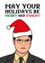 Funny Christmas Card - The Office - Dwight Schrute - Pun created by Sundiva Designs