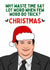 Funny Christmas Card - The Office - Kevin Malone - Few Word created by Sundiva Designs