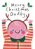 Cute Christmas Card - For Daddy - From Son created by Alice Mole Illustration