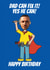 Funny Birthday Card - For Dad - DIY - Superhero created by @Cupsie's Creations