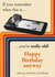 Retro credit card reader birthday card created by Rachel Hsiroc Design