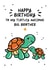 Cute Birthday Card - For Big Brother - Turtles created by Lyndsay Moon
