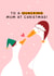 Cute Christmas Card - For Mum - Ducks created by Joanne Hawker