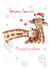 Cute Christmas Card - For Someone Special - Cuddling Giraffes created by SABIVO Design by Sabina