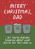Funny Christmas card - For Dad - Recycling created by Pickled Prints