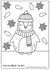 Cute Christmas Card - Colour Your Own Christmas Card - Penguin created by Sarah Draws and Makes