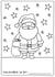Cute Christmas Card - Colour Your Own Christmas Card - Santa created by Sarah Harding