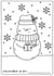 Cute Christmas Card - Colour Your Own Card - Snowman created by Sarah Harding