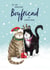 Cute Christmas Card - For Boyfriend - Cats created by Debbie Daley Illustrations