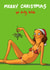 Rude Christmas Card - Mistletoe - Ya Dirty Bitch created by Bryony Jackson Walters