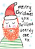 Cute Christmas Card - For Him - Beard created by Bow & Bell