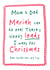 Funny Christmas Card - For Parents - Christmas List - Mariah Carey created by Bow & Bell
